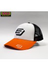 Casquette enfant BUD RACING BASIC orange blanc