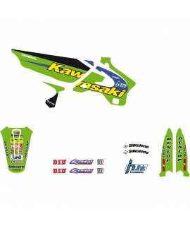 Kit deco TECNOSEL Replica TEAM KAWASAKI 125/250 KX 94-98