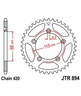 couronne acier KTM 65 SX...