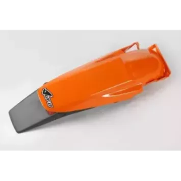 Garde boue arrière avec bavette et feu stop UFO 125 à 620 EXC 98-03