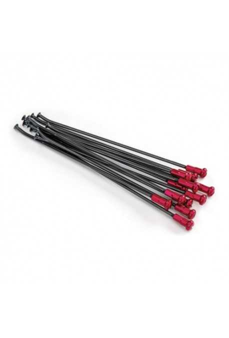 kit rayons avant 21" noir pour moyeux KITE (5 coloris) kit rayons avant 21" noir pour moyeux KITE (5 coloris)