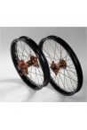 paire de roues HAAN WHEEL SX/F 2015-2023 cercles noirs