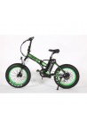 Vélo électrique pliable Bud Noir/Vert