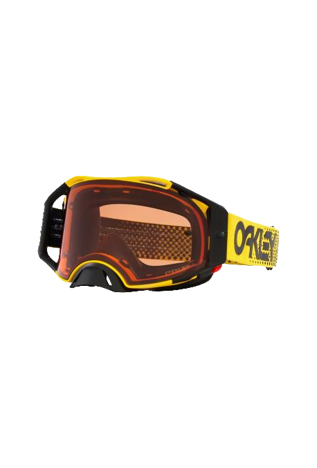 Masque OAKLEY Airbrake MX Moto Jaune B1B ecran Prizm MX Bronze