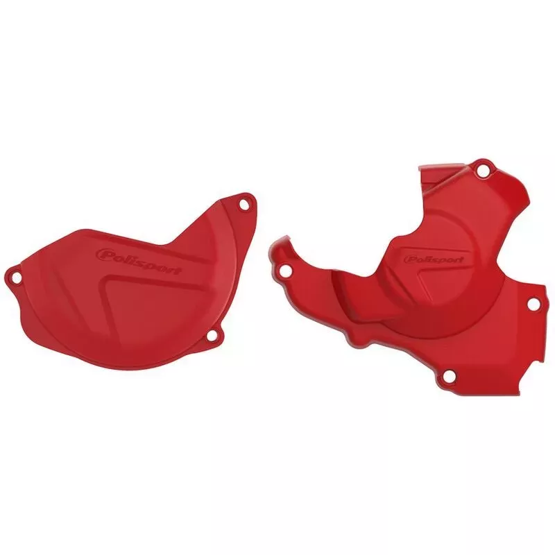 Kit couvercle Allumage & Embrayage POLISPORT Honda 450 CRF 10-16 Rouge