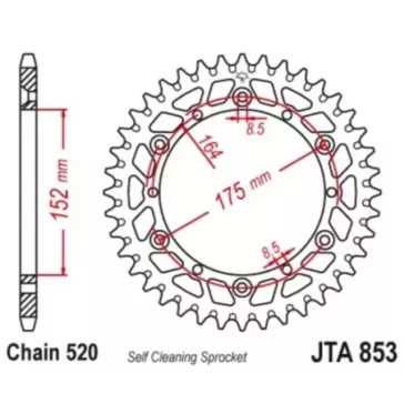 couronne JT SPROCKET YZ 84-97 48 dents DESTOCKAGE