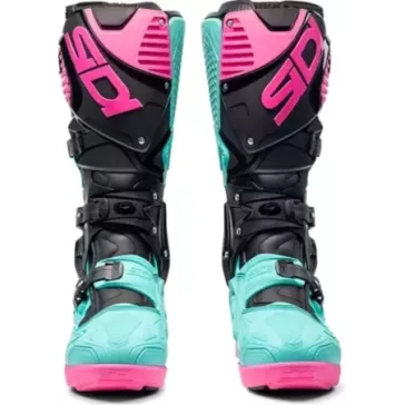 Bottes SIDI CROSSFIRE 3 SRS NOIR/BLEU/ROSE 2025