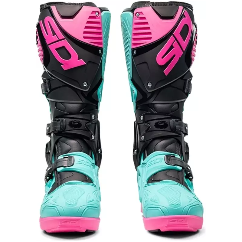 Bottes SIDI CROSSFIRE 3 SRS NOIR/BLEU/ROSE 2025 Bottes SIDI CROSSFIRE 3 SRS NOIR/BLEU/ROSE 2025