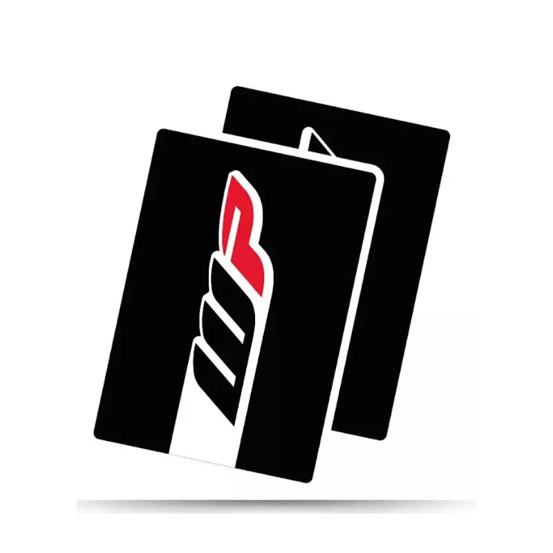 Autocollant de fourche WP Noir Blanc
