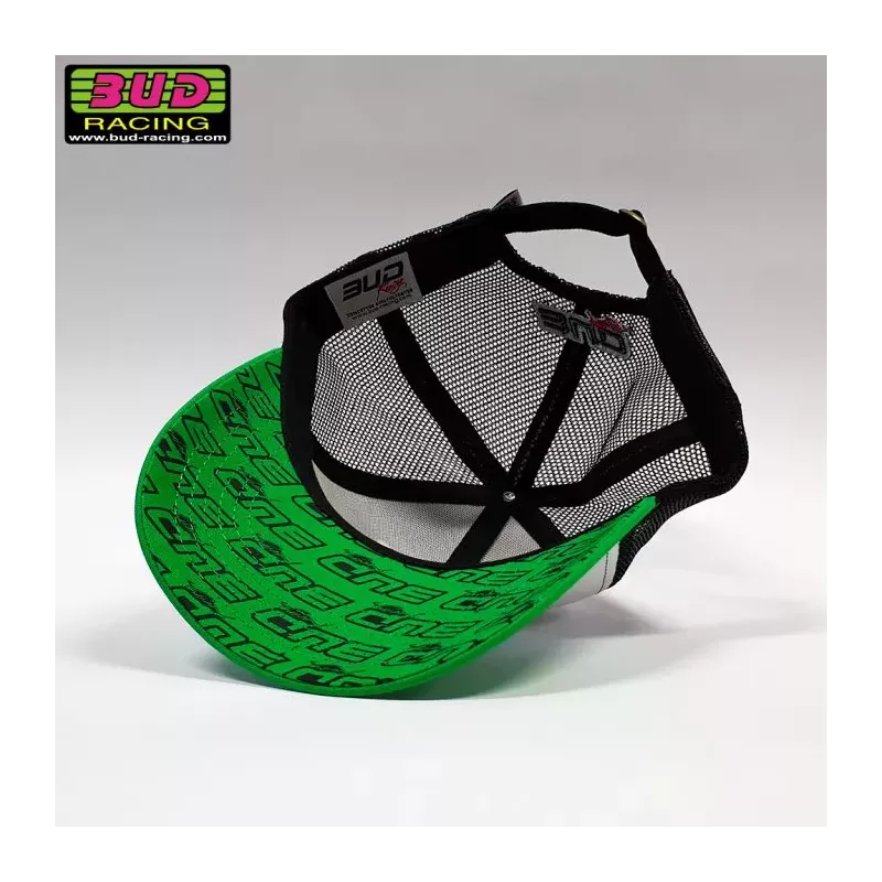 Casquette BUD RACING BASIC orange blanc