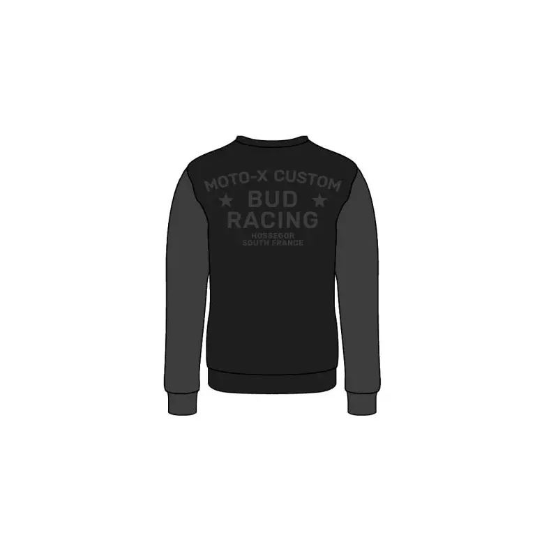 Sweat Enfant Crewneck BUD Moto X2 Noir/Gris