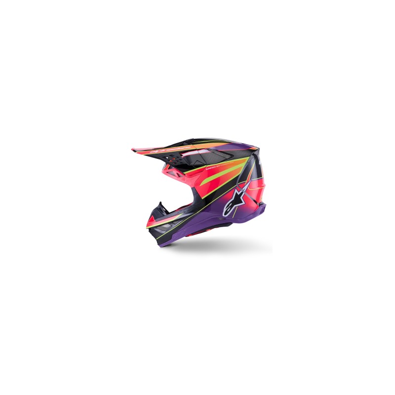 Casque ALPINESTAR Supertech M10 ERA Violet Rose Jaune Fluo