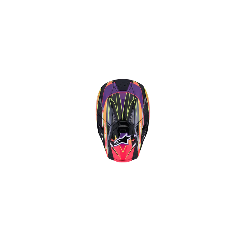 Casque ALPINESTAR Supertech M10 ERA Violet Rose Jaune Fluo MX26