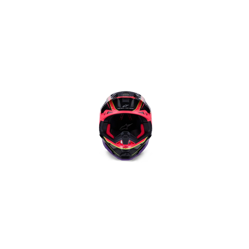 Casque ALPINESTAR Supertech M10 ERA Violet Rose Jaune Fluo MX26