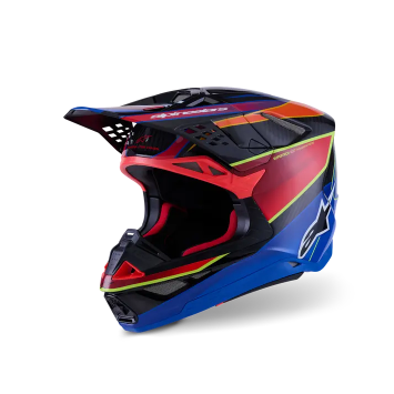 Casque ALPINESTAR Supertech M10 ERA Bleu Rouge Jaune MX26