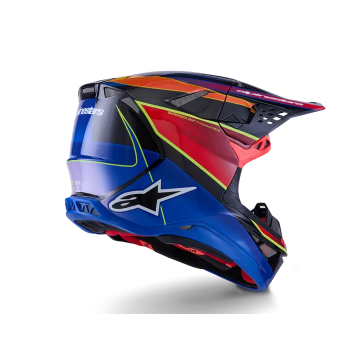 Casque ALPINESTAR Supertech M10 ERA Bleu Rouge Jaune MX26