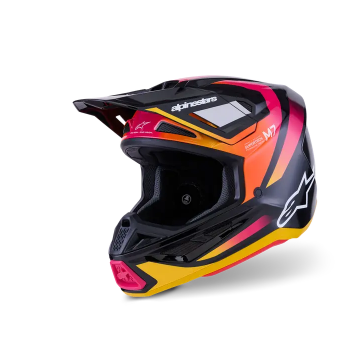 Casque ALPINESTAR Supertech M7 RISE Rouge Jaune
