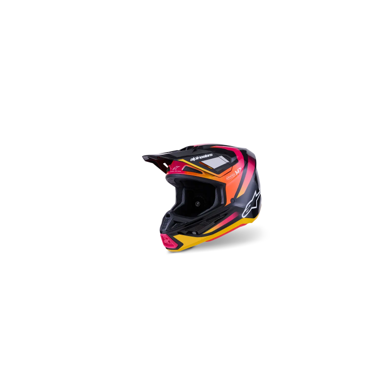 Casque ALPINESTAR Supertech M7 RISE Rouge Jaune