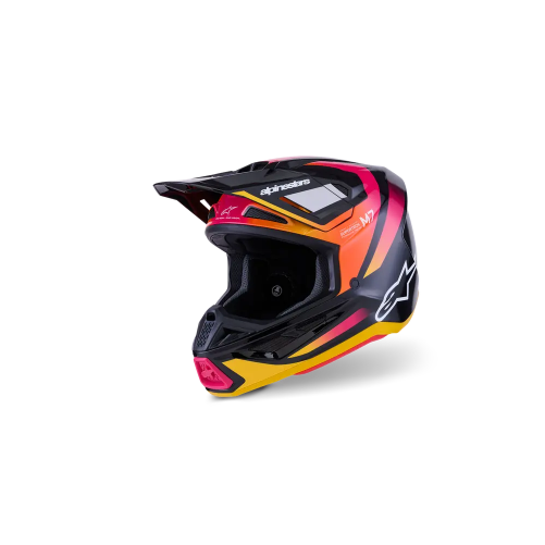 Casque ALPINESTAR Supertech M7 RISE Rouge Jaune