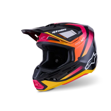 Casque ALPINESTAR Supertech M7 RISE Rouge Jaune