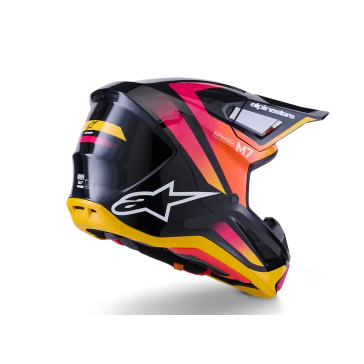 Casque ALPINESTAR Supertech M7 RISE Rouge Jaune