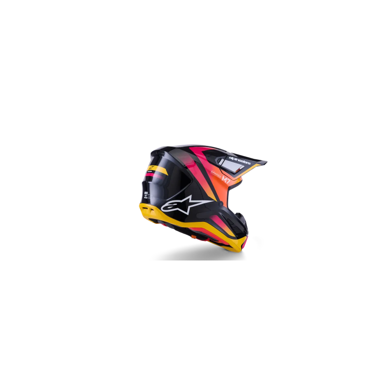 Casque ALPINESTAR Supertech M7 RISE Rouge Jaune