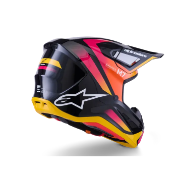 Casque ALPINESTAR Supertech M7 RISE Rouge Jaune