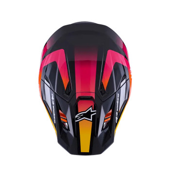 Casque ALPINESTAR Supertech M7 RISE Rouge Jaune