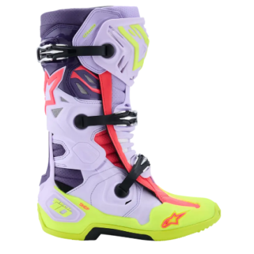 Bottes ALPINESTARS tech 10 S-VENTED Violet Jaune