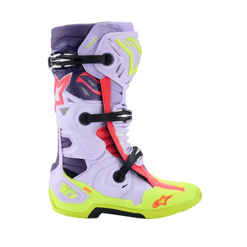 Bottes ALPINESTARS tech 10 S-VENTED Violet Jaune