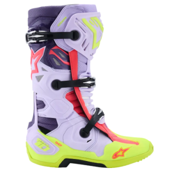 Bottes ALPINESTARS tech 10 S-VENTED Violet Jaune MX26