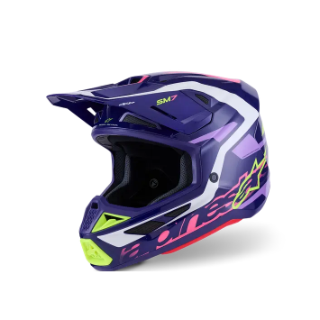 Casque ALPINESTAR Supertech M7 DEED Violet - Rose
