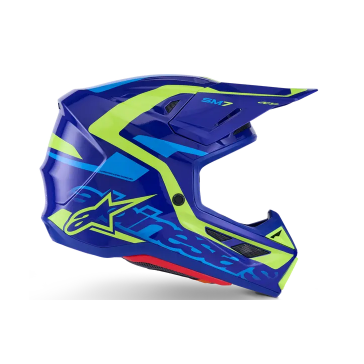 Casque ALPINESTAR Supertech M7 DEED Bleu-Jaune