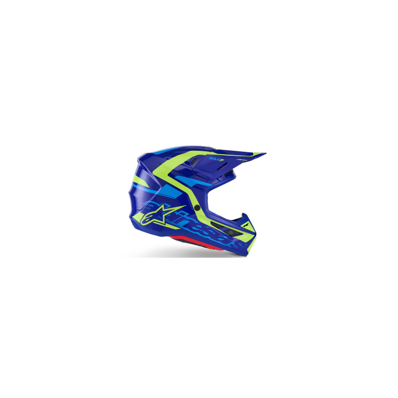 Casque ALPINESTAR Supertech M7 DEED Bleu-Jaune