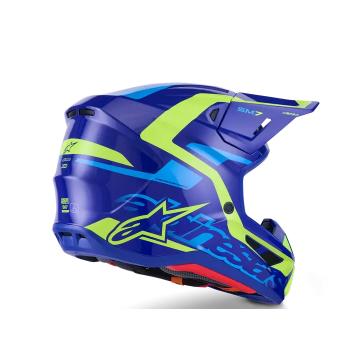 Casque ALPINESTAR Supertech M7 DEED Bleu-Jaune