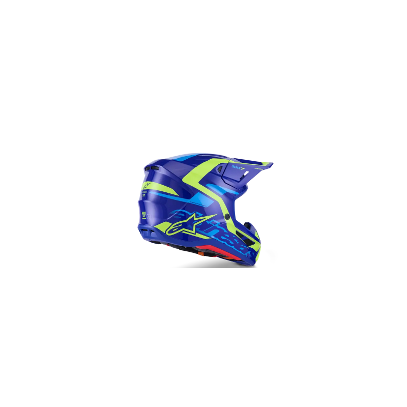 Casque ALPINESTAR Supertech M7 DEED Bleu-Jaune Casque ALPINESTAR Supertech M7 DEED Bleu-Jaune