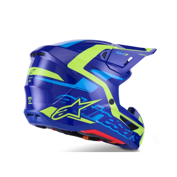 Casque ALPINESTAR Supertech M7 DEED Bleu-Jaune