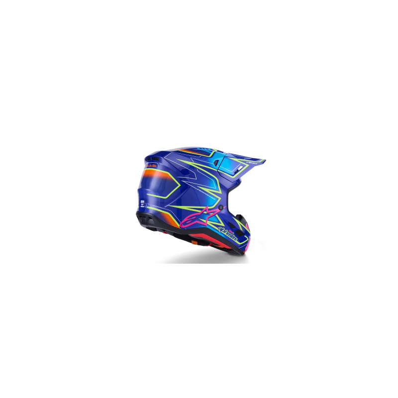 Casque ALPINESTAR Supertech M7 DEED Bleu-Jaune-Rose