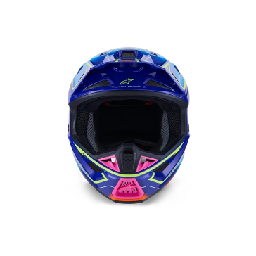 Casque ALPINESTAR Supertech M7 DEED Bleu-Jaune-Rose