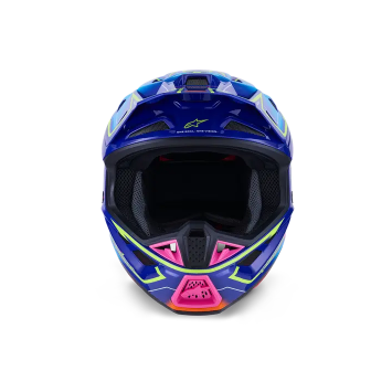 Casque ALPINESTAR Supertech M7 DEED Bleu-Jaune-Rose