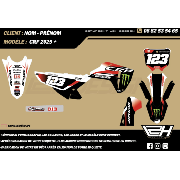 Kit déco Honda – Milor CRF 250/450 2018-2025