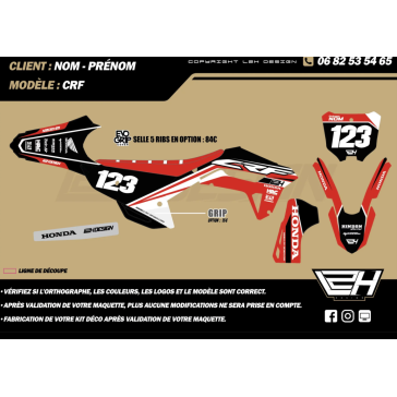 Kit déco Honda – Point CRF 250/450 2018-2025