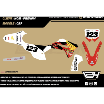 Kit déco Honda – Retro CRF 250/450 2018-2025
