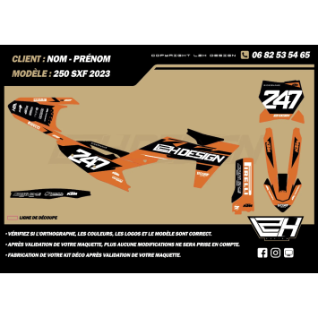 Kit déco KTM – Begin25 semi-perso 2018-2025