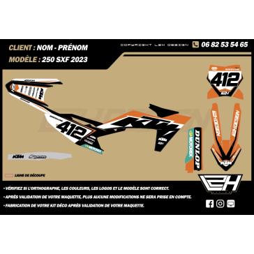 Kit déco KTM – Discover semi-perso 2018-2025