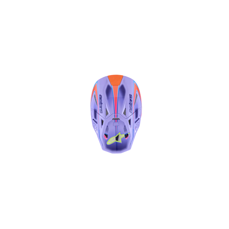 Casque ALPINESTAR Supertech M10 Jett Violet Rose jaune