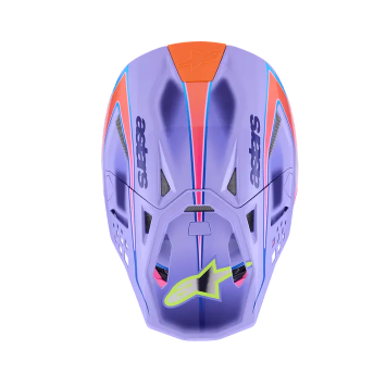 Casque ALPINESTAR Supertech M10 Jett Violet Rose jaune