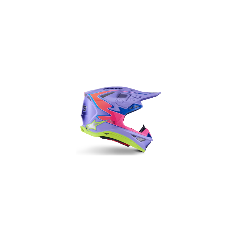 Casque ALPINESTAR Supertech M10 Jett Violet Rose jaune