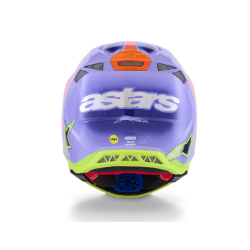 Casque ALPINESTAR Supertech M10 Jett Violet Rose jaune