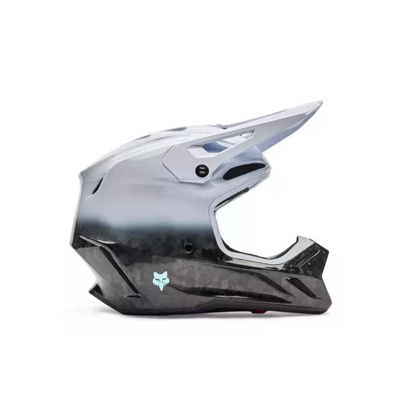 Casque FOX V3 RS GHOST Blanc Noir